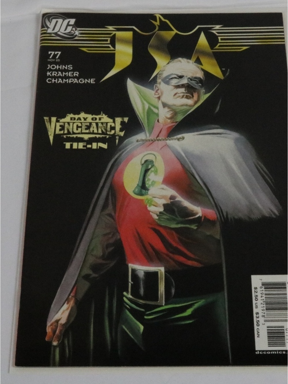 JSA #77 (DC, Nov 2005) - Day of Vengeance Tie-In - Green Lantern Alan Scott